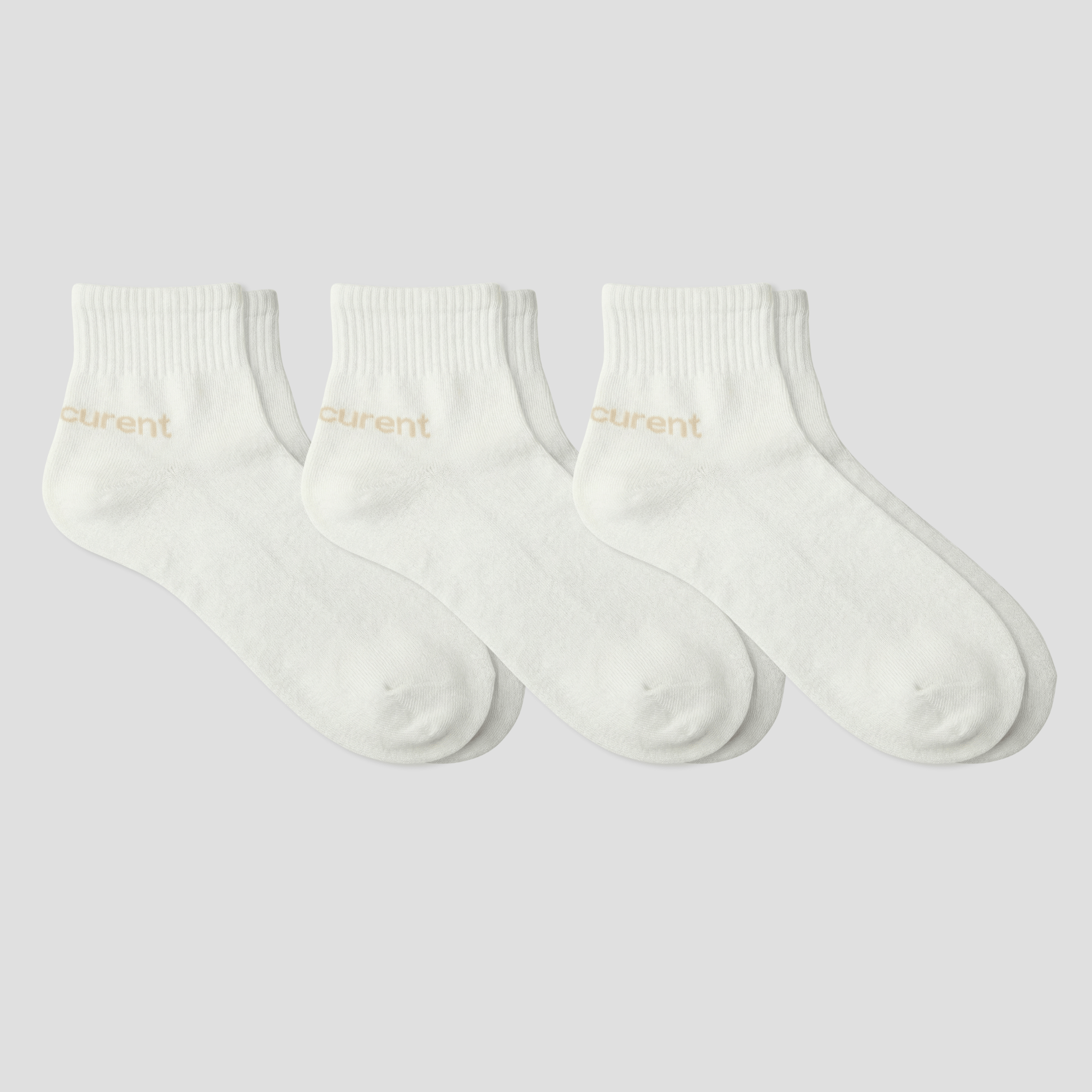 Undercurrent Unisex Cotton Ankle Socks (3-Pack)
