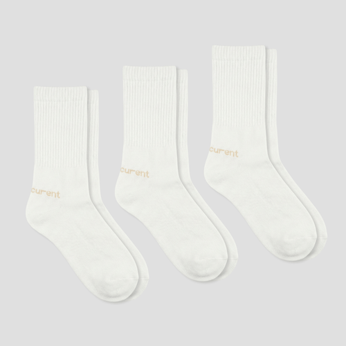 Undercurrent Unisex Cotton Crew Socks (3-Pack)
