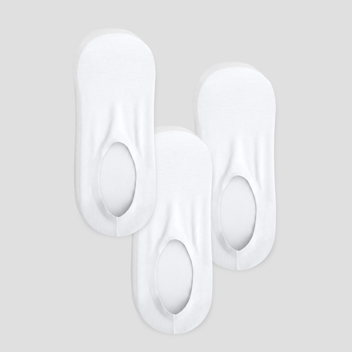 Unisex High-Cut No Show Socks 10-Pack Pristine White