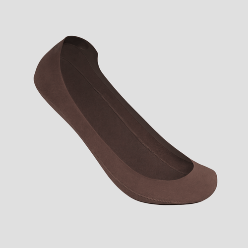 Unisex Low-Cut No Show Socks 10-Pack Espresso Brown