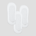 Undercurrent Unisex Low-Cut No Show Socks (3-Pack)