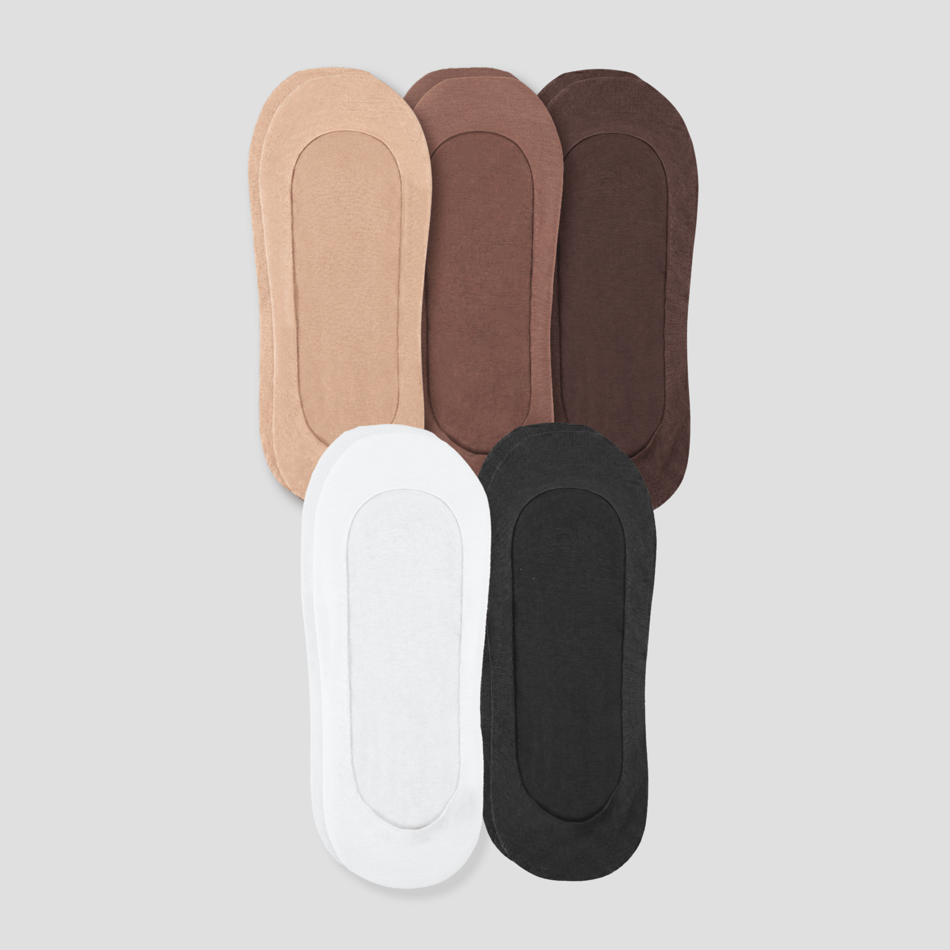 Undercurrent Unisex Low-Cut No Show Socks (5-Pack)