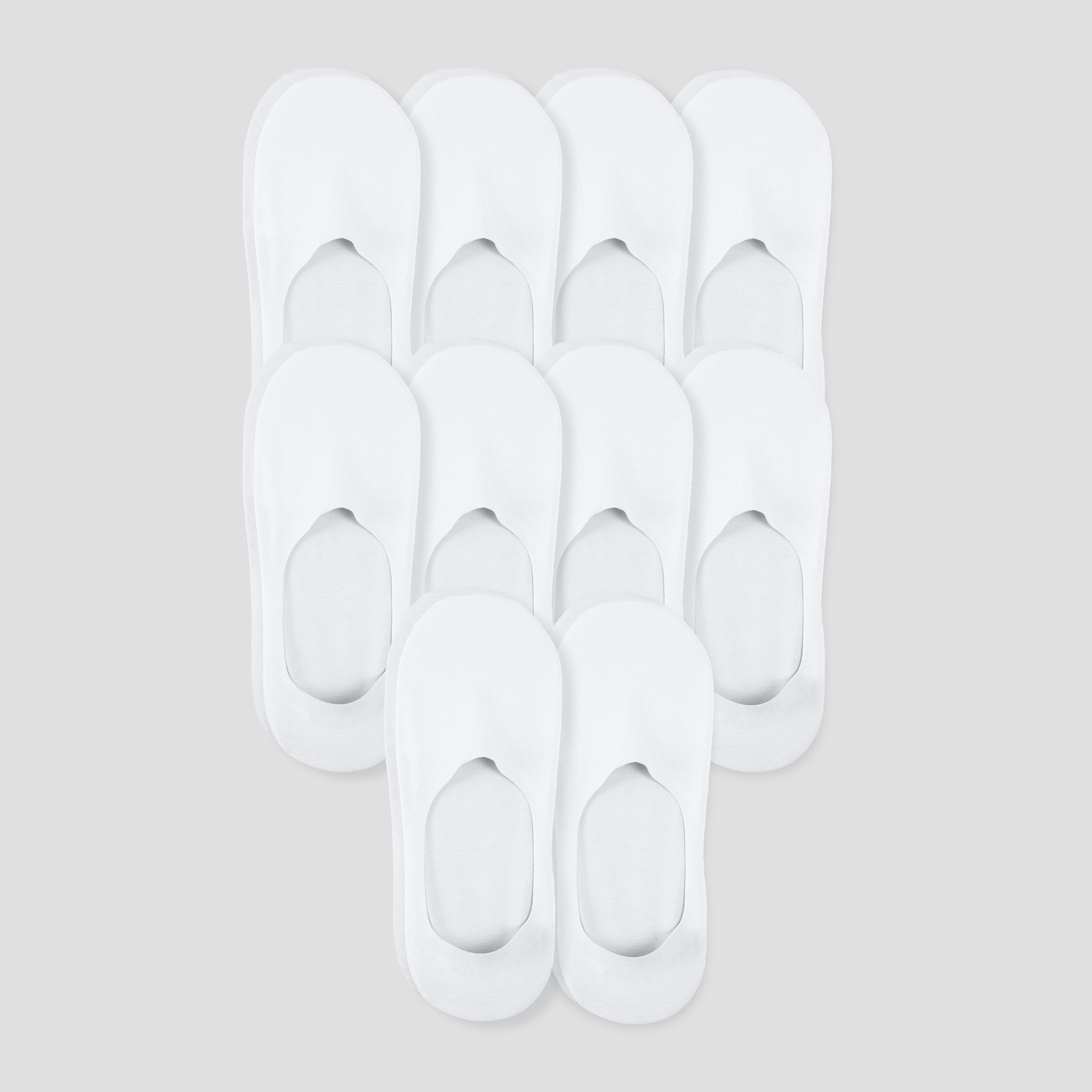 Undercurrent Unisex Mid-Cut No Show Socks (10-Pack)
