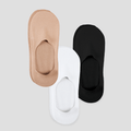 Undercurrent Unisex Mid-Cut No Show Socks (3-Pack)
