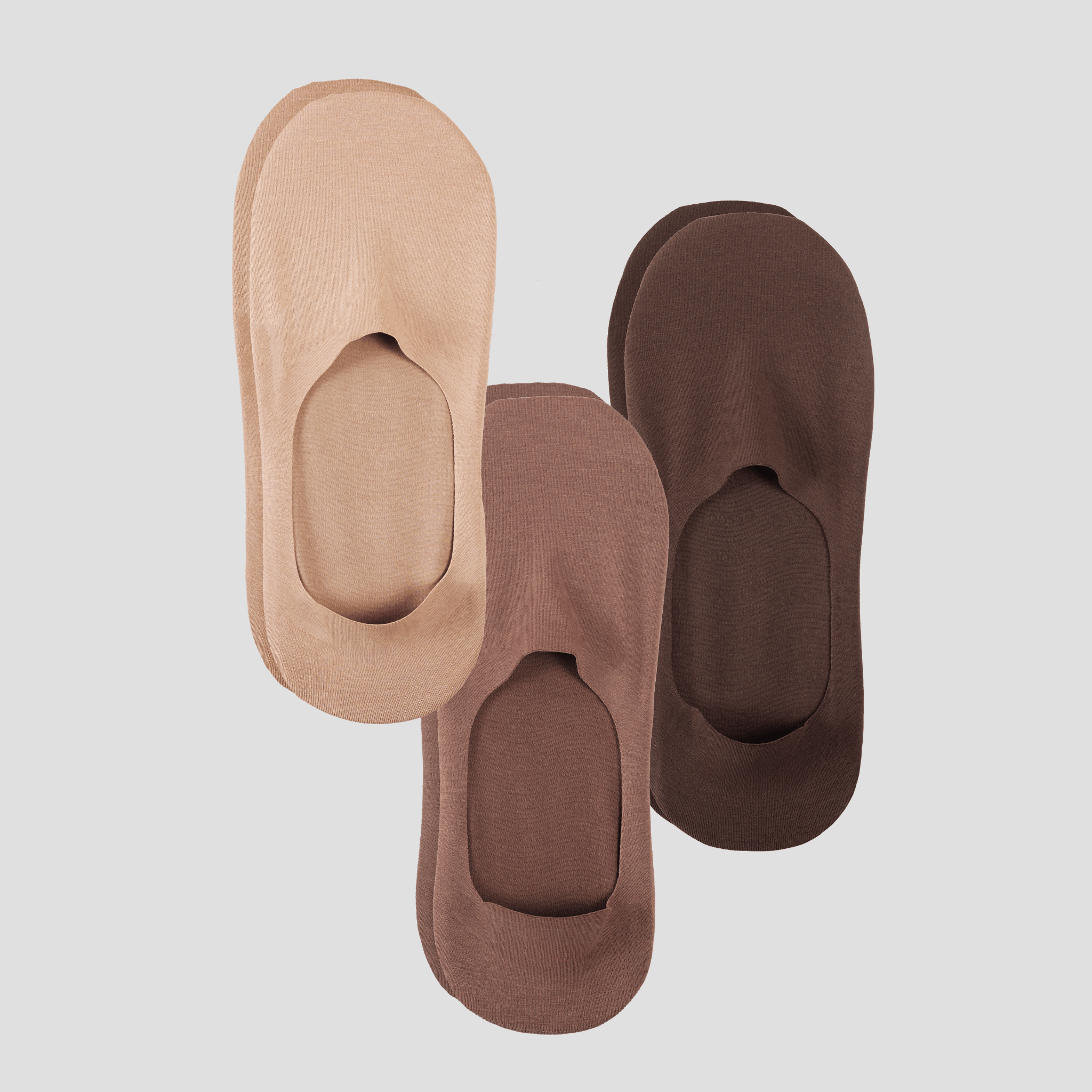 Undercurrent Unisex Mid-Cut No Show Socks (3-Pack)