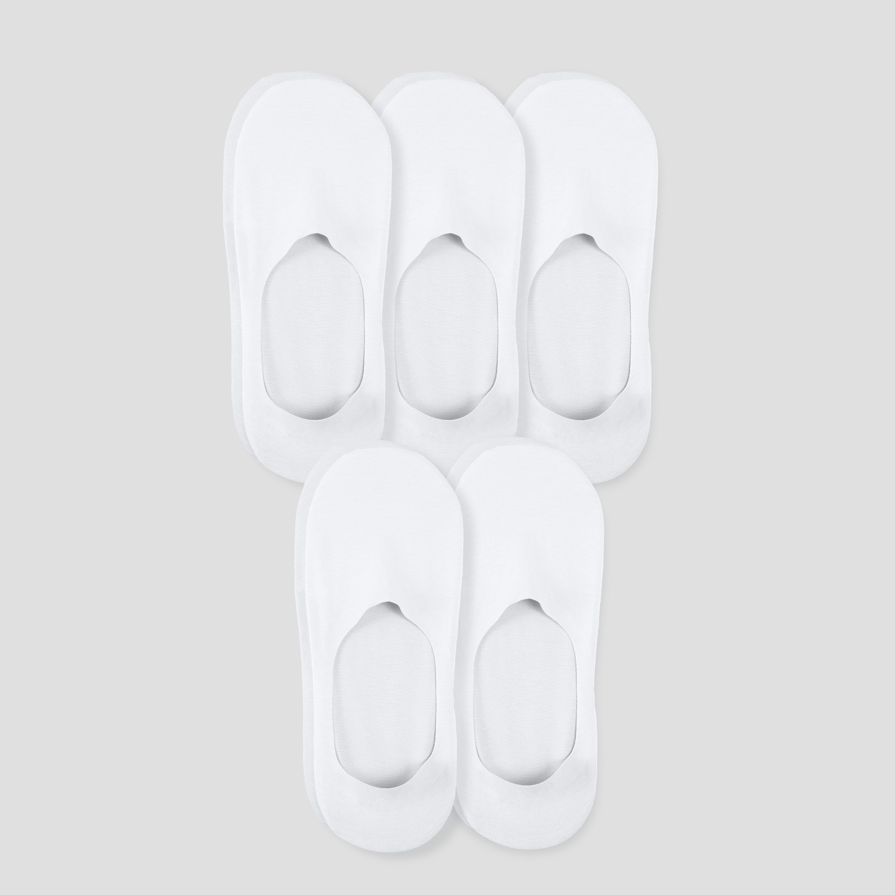 Undercurrent Unisex Mid-Cut No Show Socks (5-Pack)